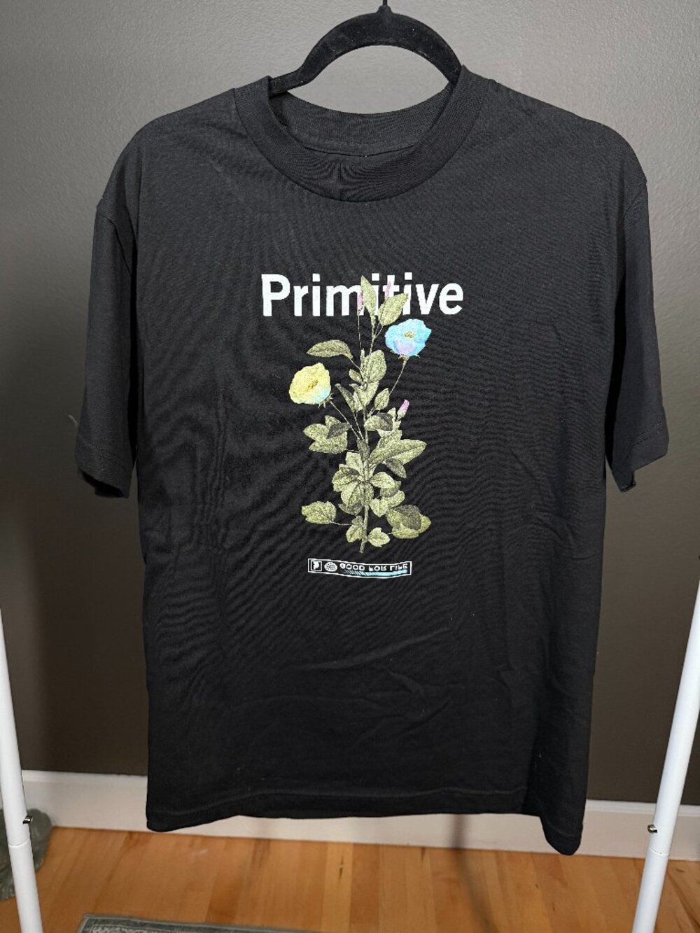 Primitive Skateboarding T-Shirt Mens M Black Short Sleeve Summer Tee Pullover